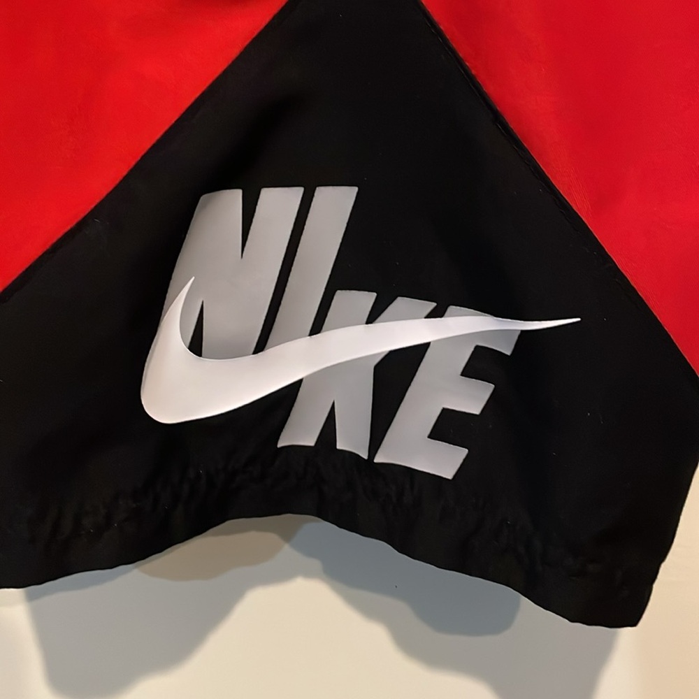 Boys Nike Swim Board Shorts, Youth Medium, Red Black - Picture 4 of 6